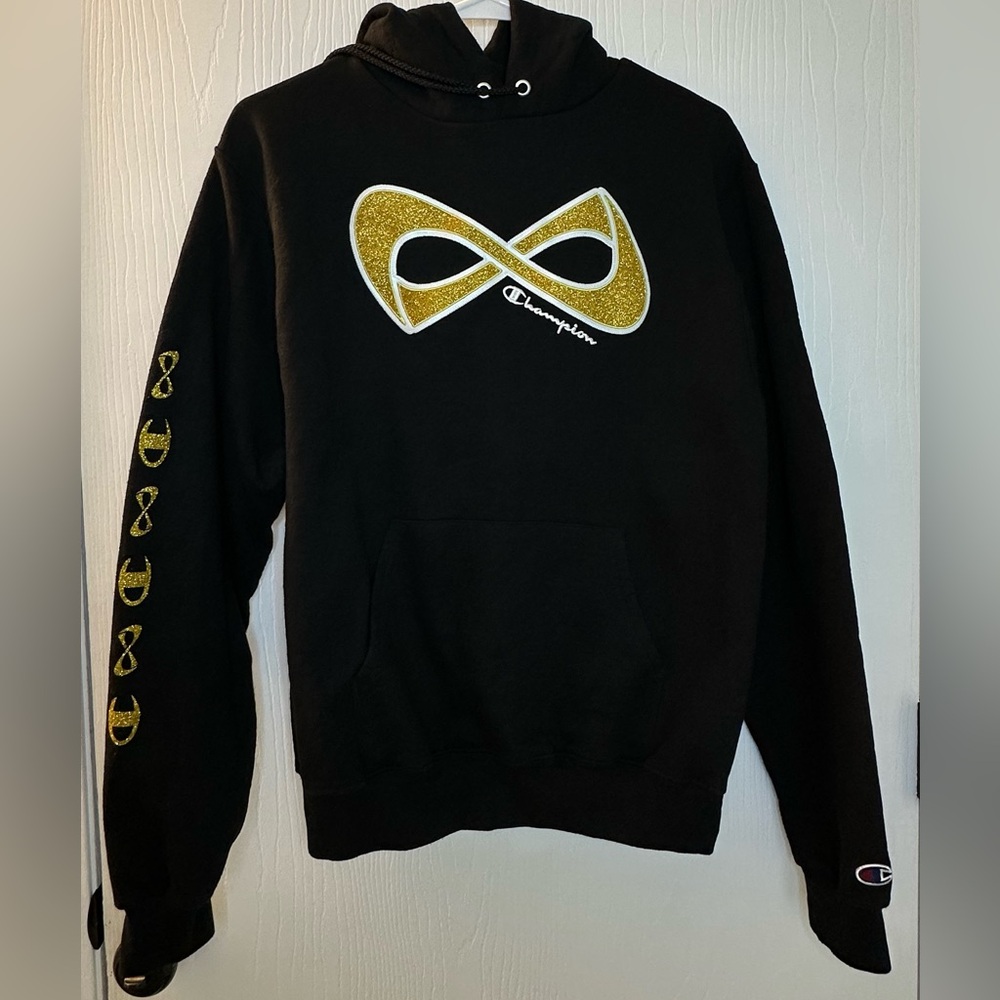 Champion Black & Gold Infinity Sweatshirt Women’s Small